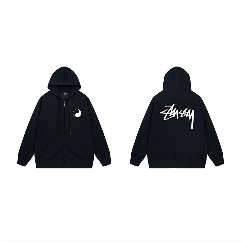 Stussy Crescent Moon Handstyle Full-Zip Hoodie