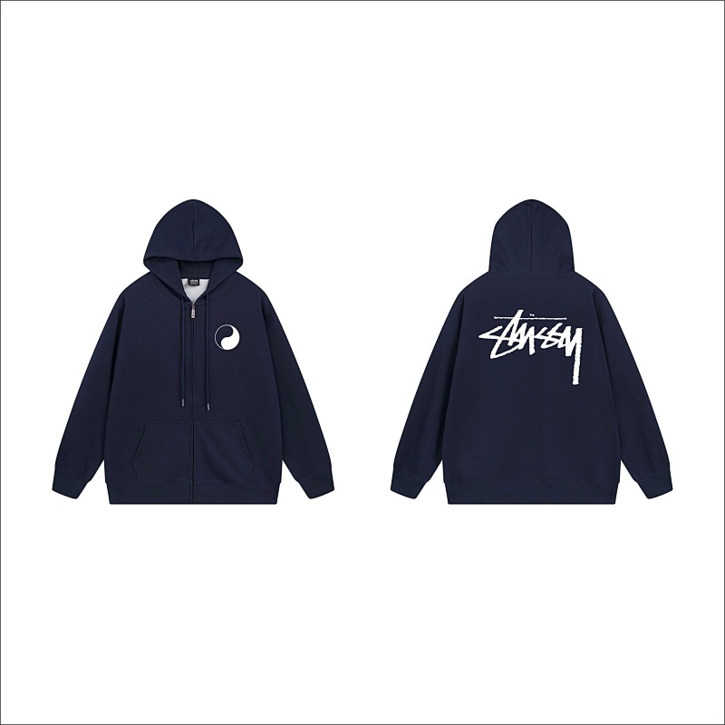 Stussy Crescent Moon Handstyle Full-Zip Hoodie