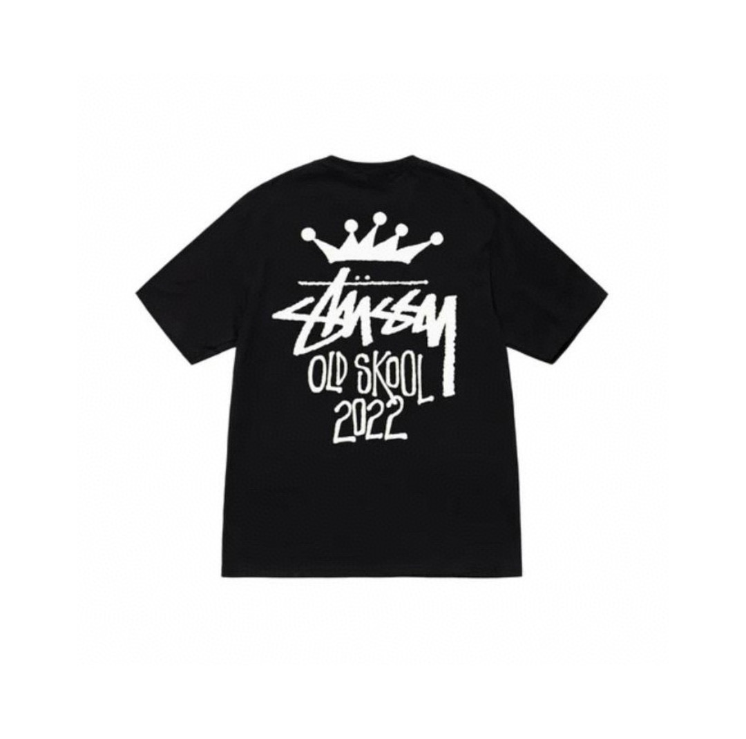 Stussy Crown Handstyle Typography T-Shirt