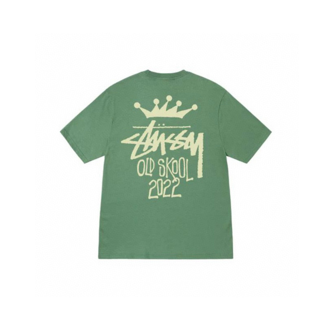 Stussy Crown Handstyle Typography T-Shirt