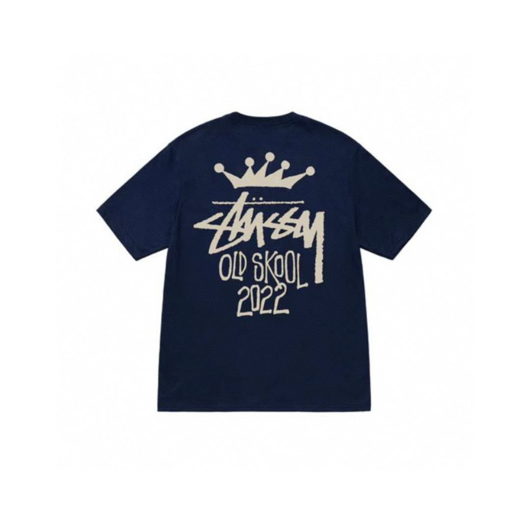 Stussy Crown Handstyle Typography T-Shirt