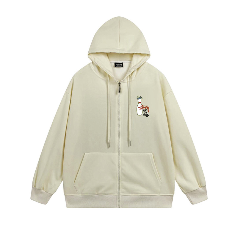 Stussy Crowned Bottle Icon Full-Zip Hoodie