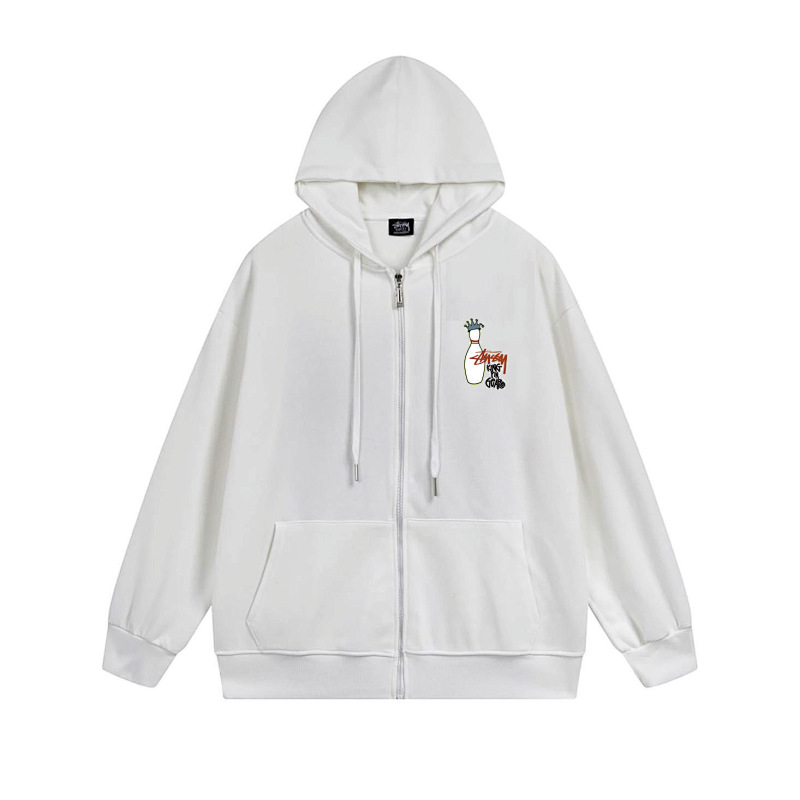 Stussy Crowned Bottle Icon Full-Zip Hoodie