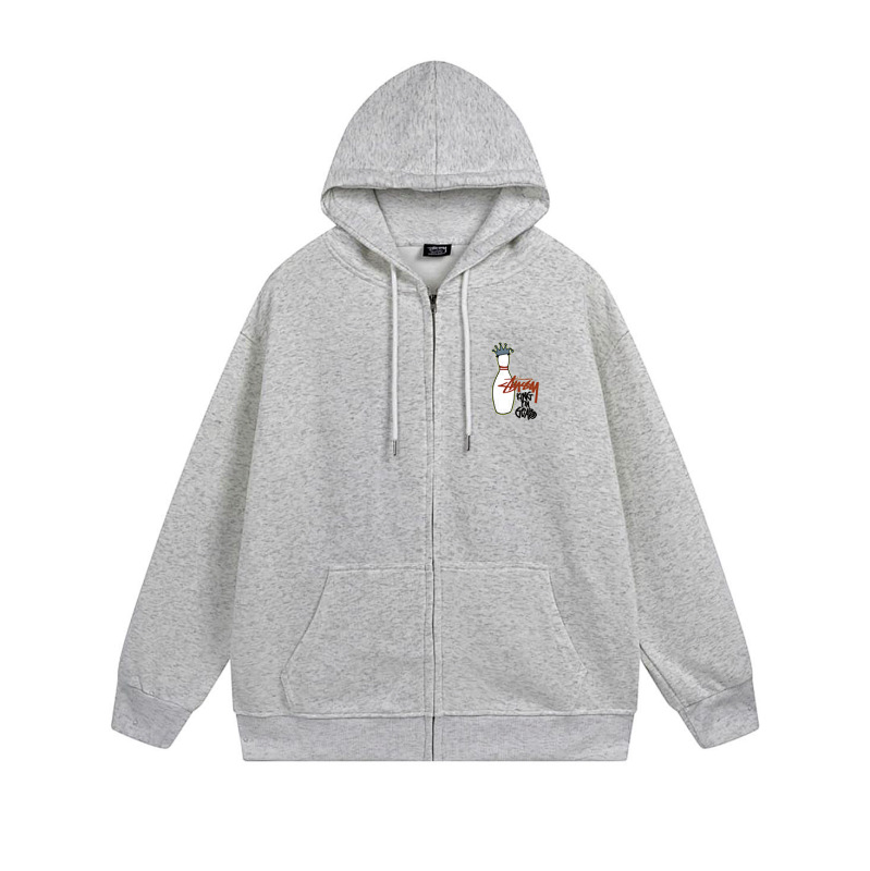 Stussy Crowned Bottle Icon Full-Zip Hoodie