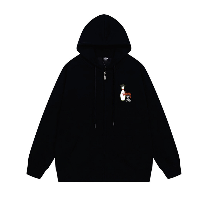 Stussy Crowned Bottle Icon Full-Zip Hoodie
