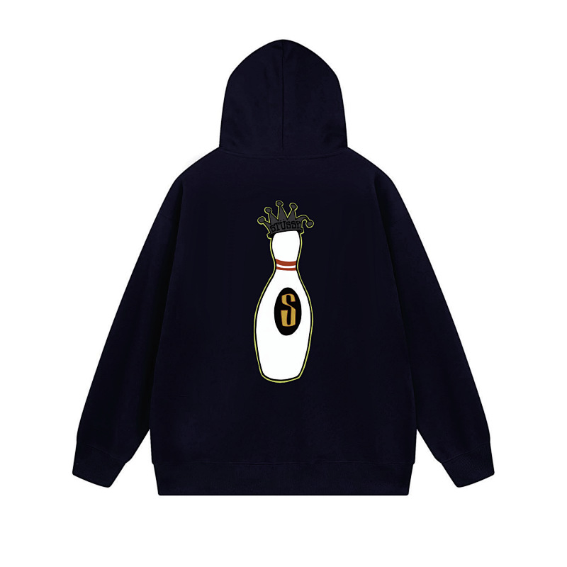 Stussy Crowned Bottle Icon Full-Zip Hoodie