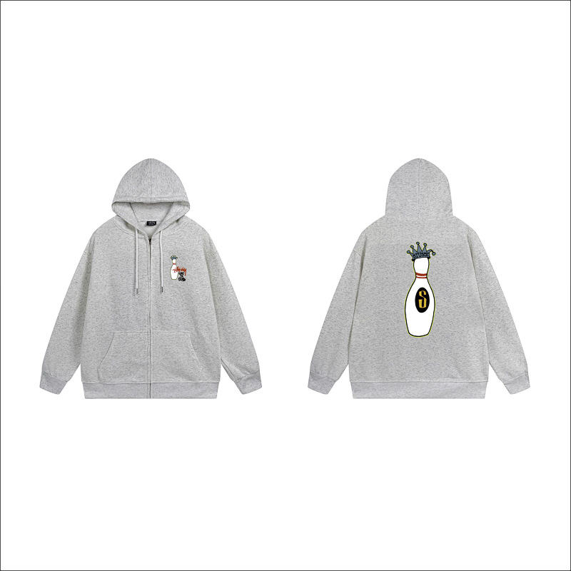 Stussy Crowned Bottle Icon Full-Zip Hoodie