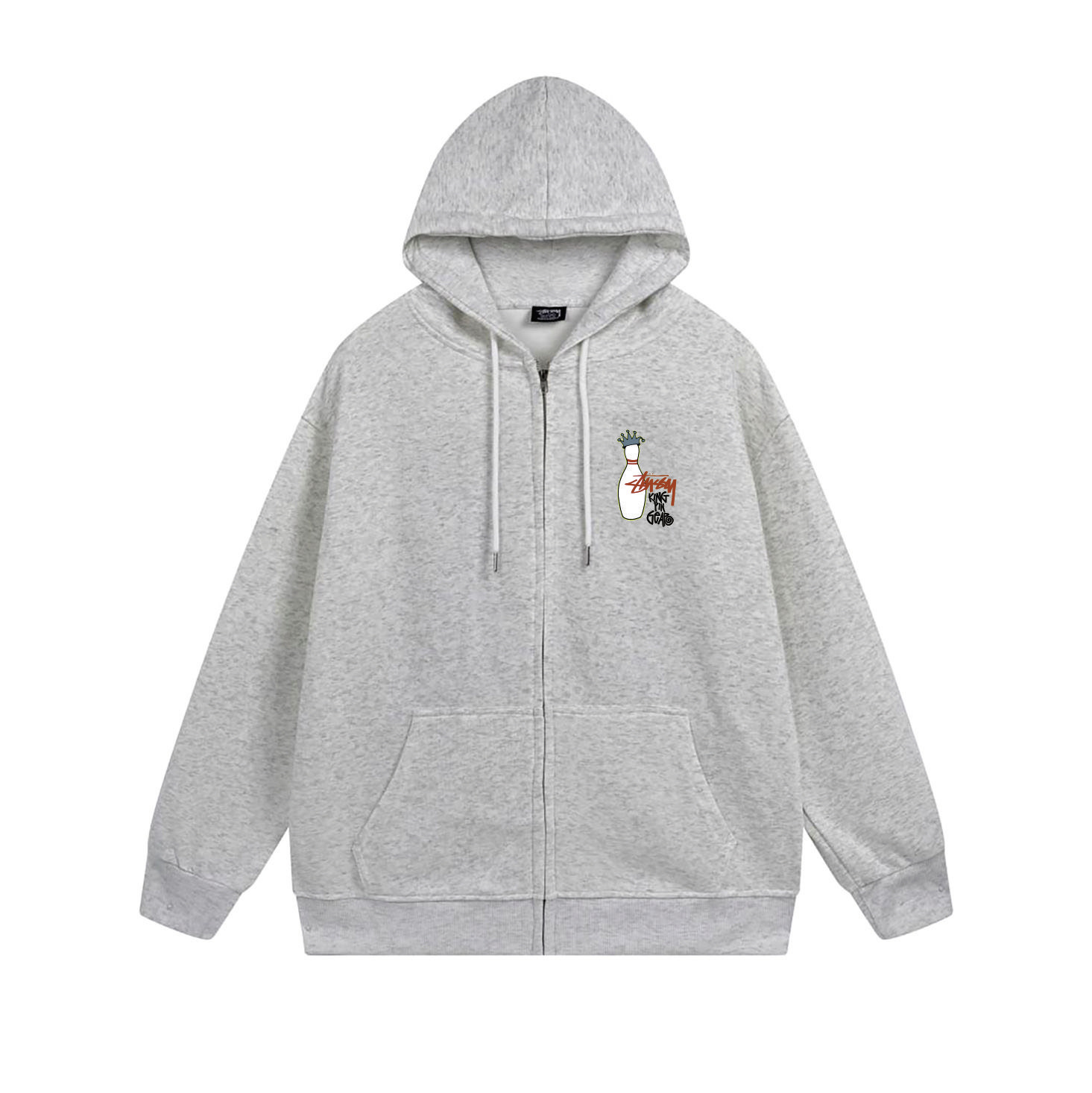 Stussy Crowned Bottle Icon Full-Zip Hoodie