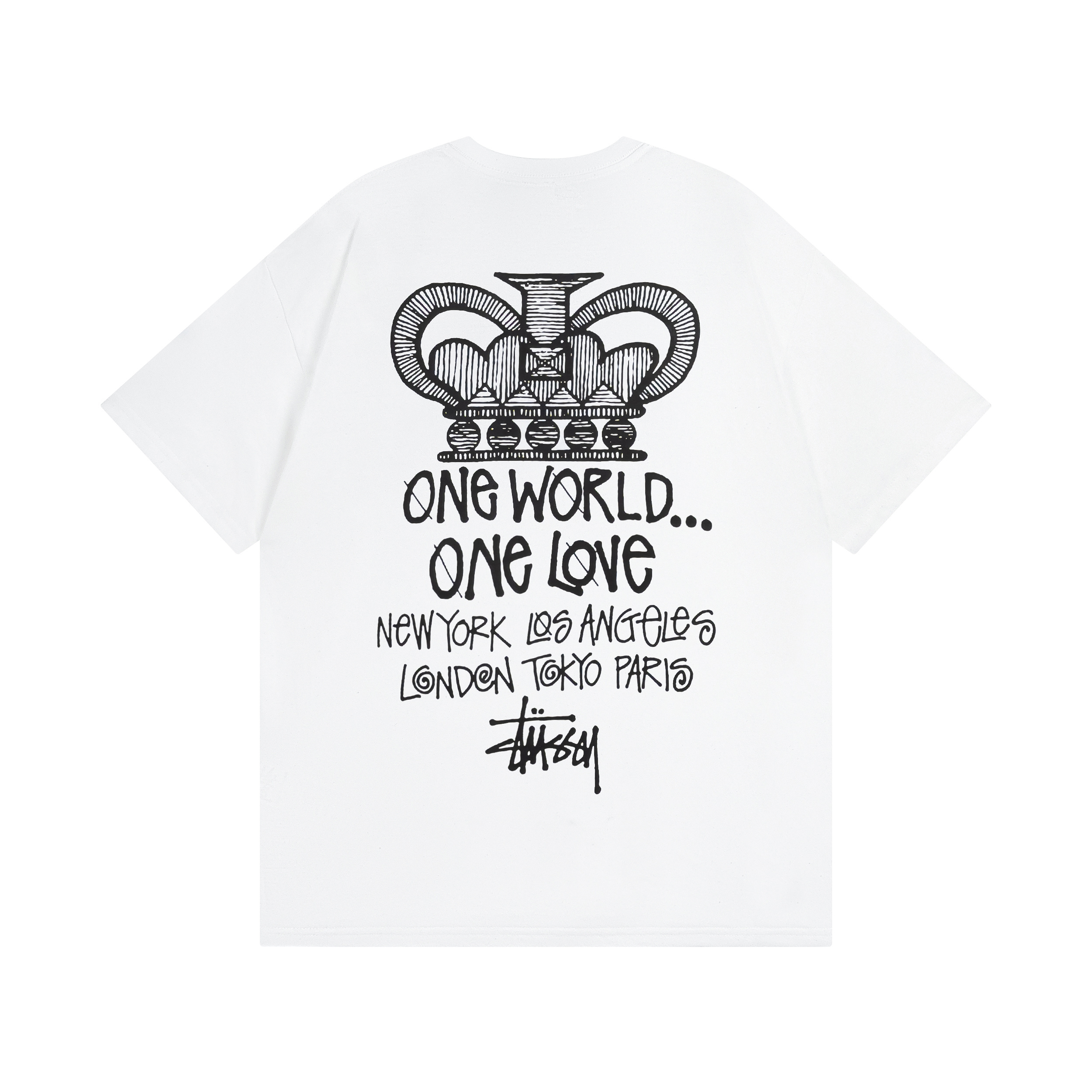Stussy Crowned City Typography T-Shirt