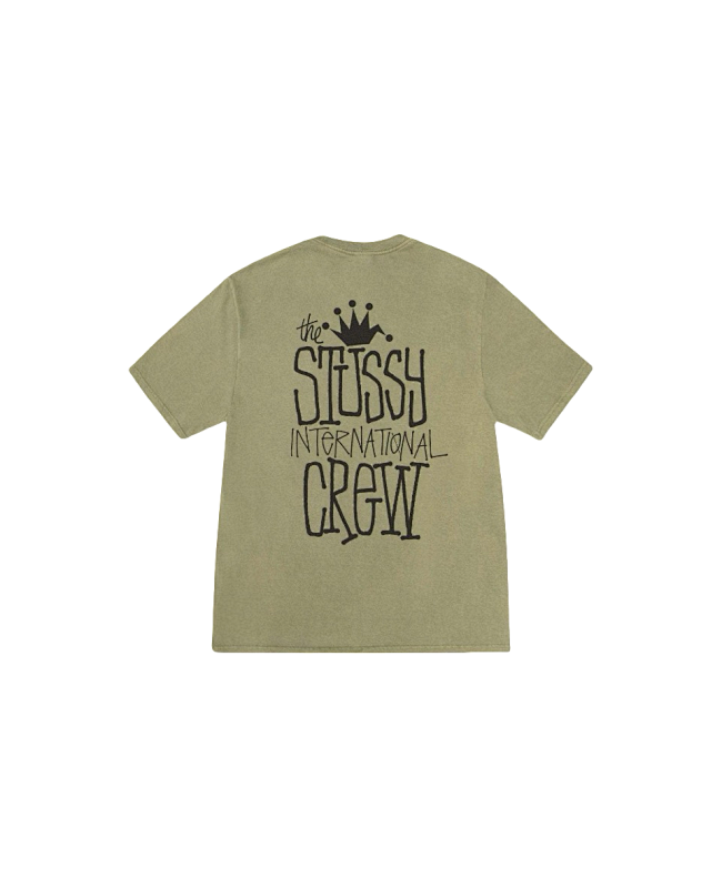 Stussy Crowned Crew Typography T-Shirt