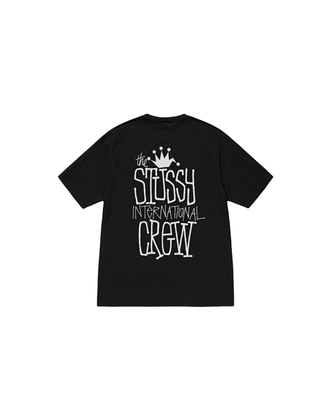 Stussy Crowned Crew Typography T-Shirt