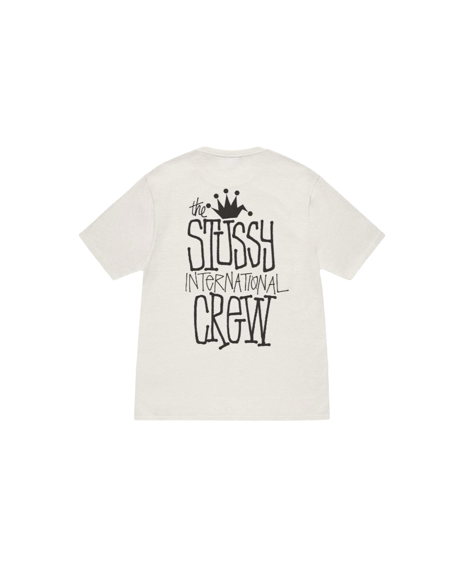 Stussy Crowned Crew Typography T-Shirt