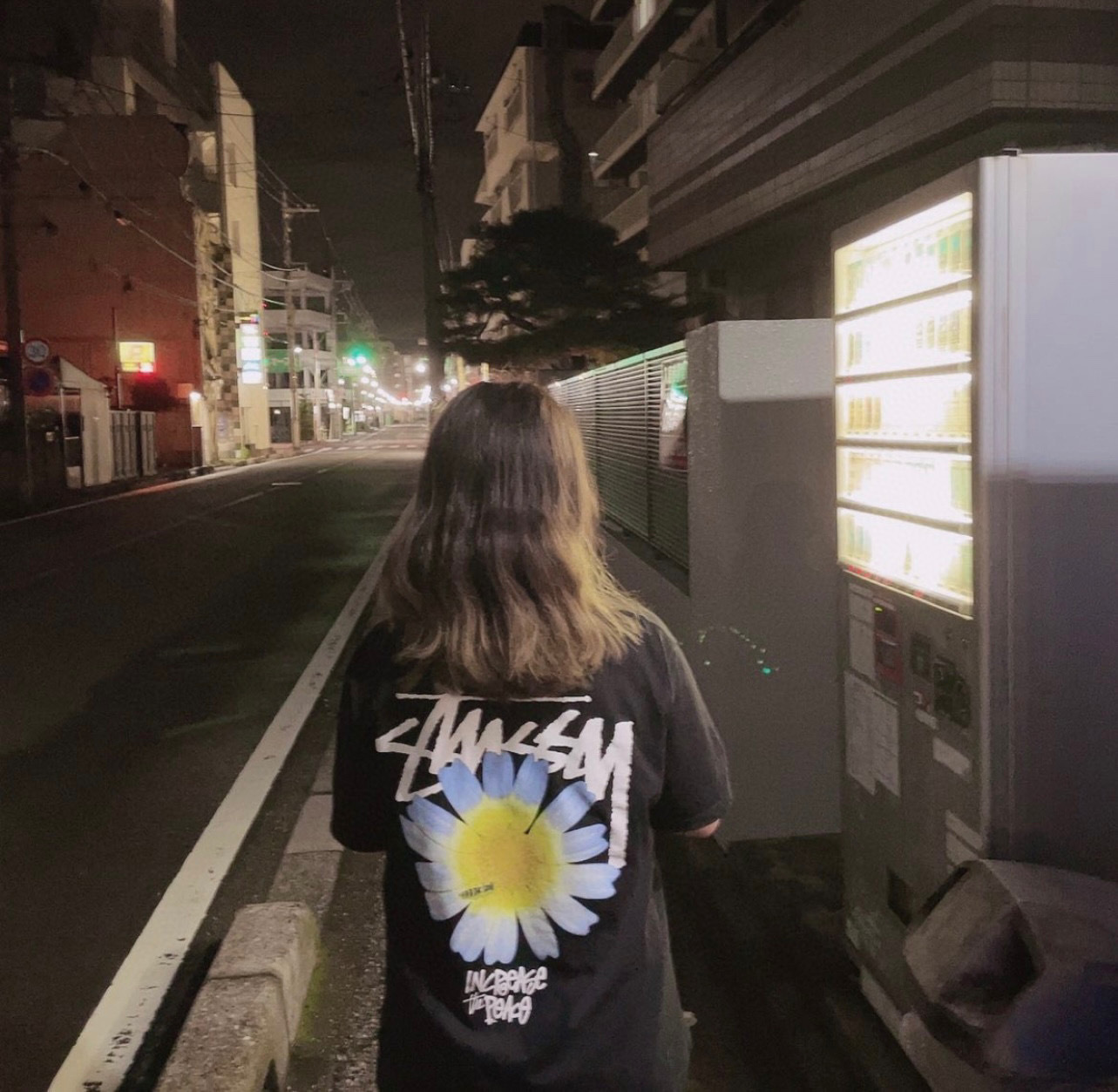 Stussy Daisy Bloom Handstyle Logo T-Shirt