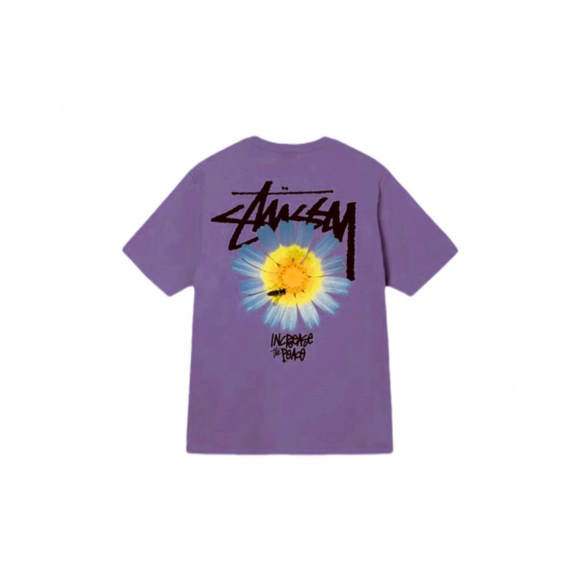 Stussy Daisy Bloom Handstyle Logo T-Shirt
