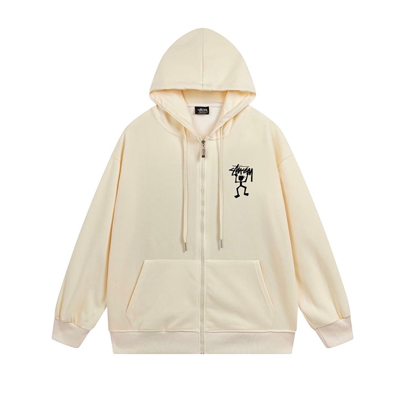 Stussy Dancing Skeleton Full-Zip Hoodie