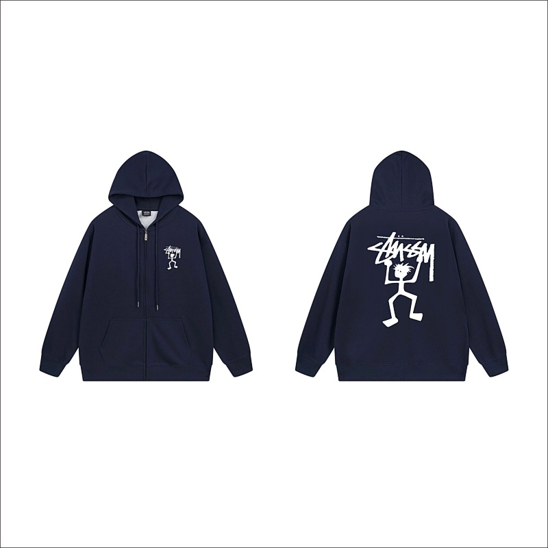 Stussy Dancing Skeleton Full-Zip Hoodie