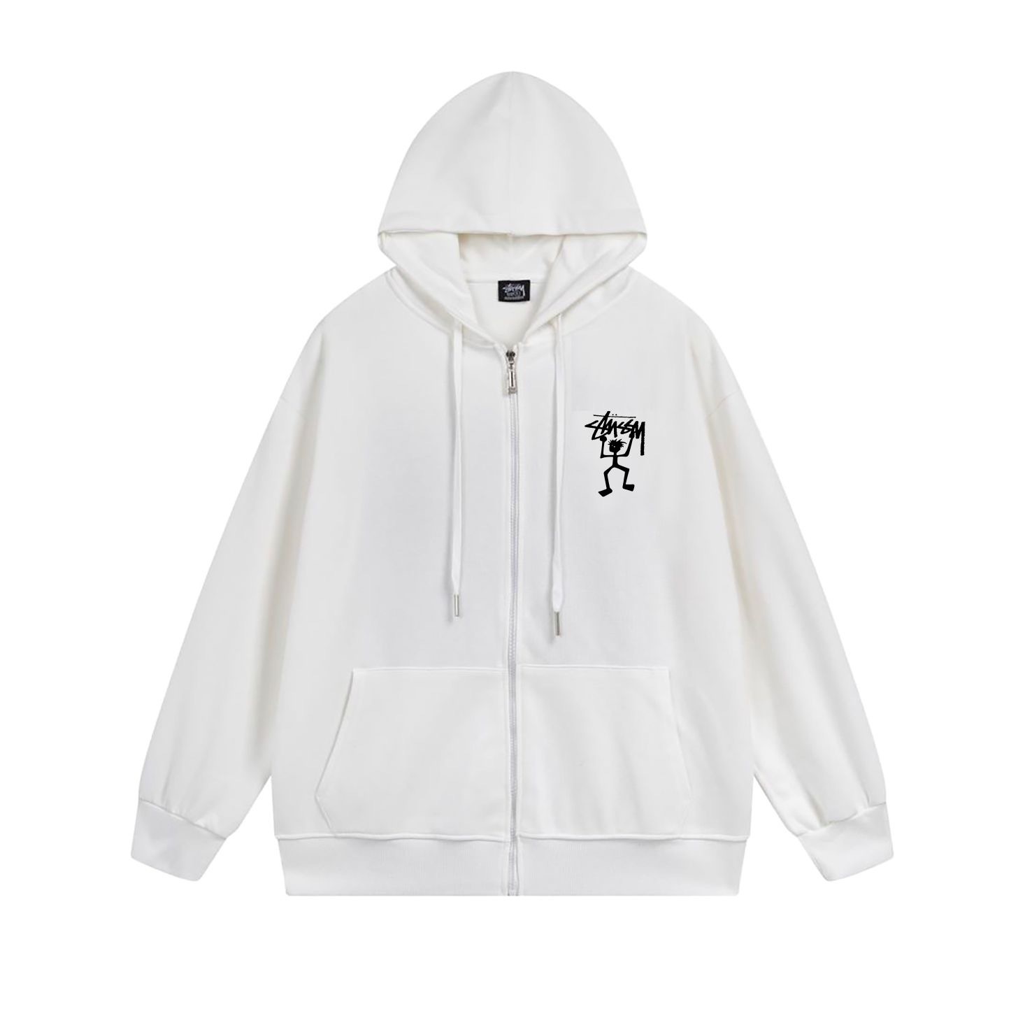 Stussy Dancing Skeleton Full-Zip Hoodie