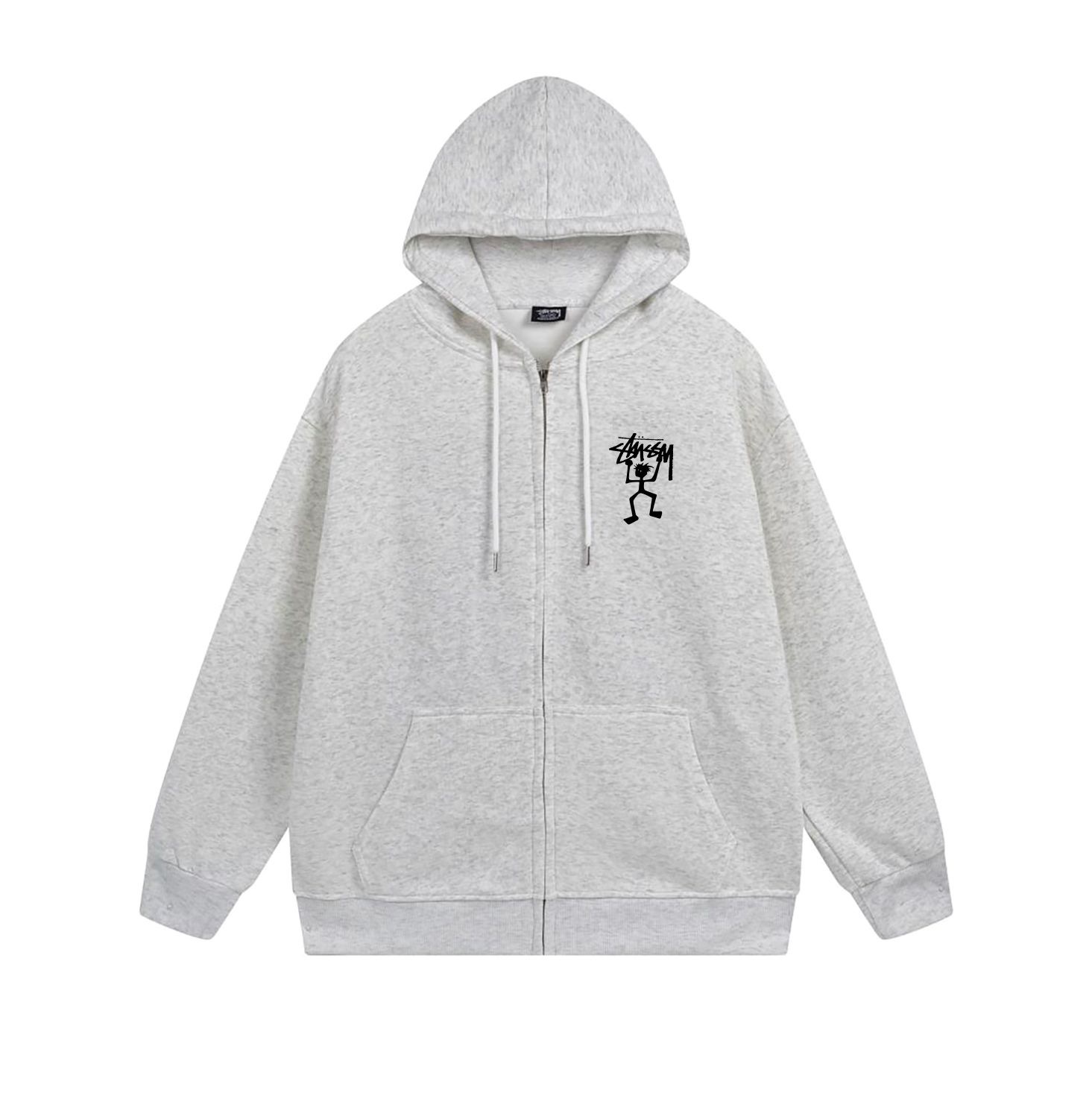 Stussy Dancing Skeleton Full-Zip Hoodie