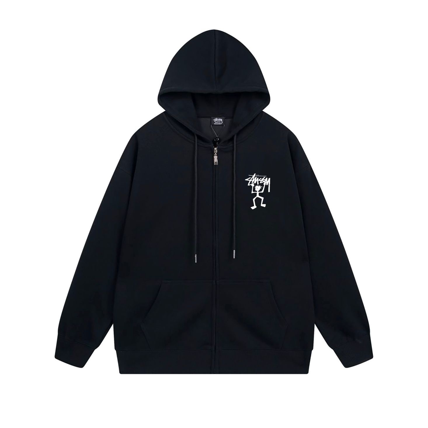 Stussy Dancing Skeleton Full-Zip Hoodie