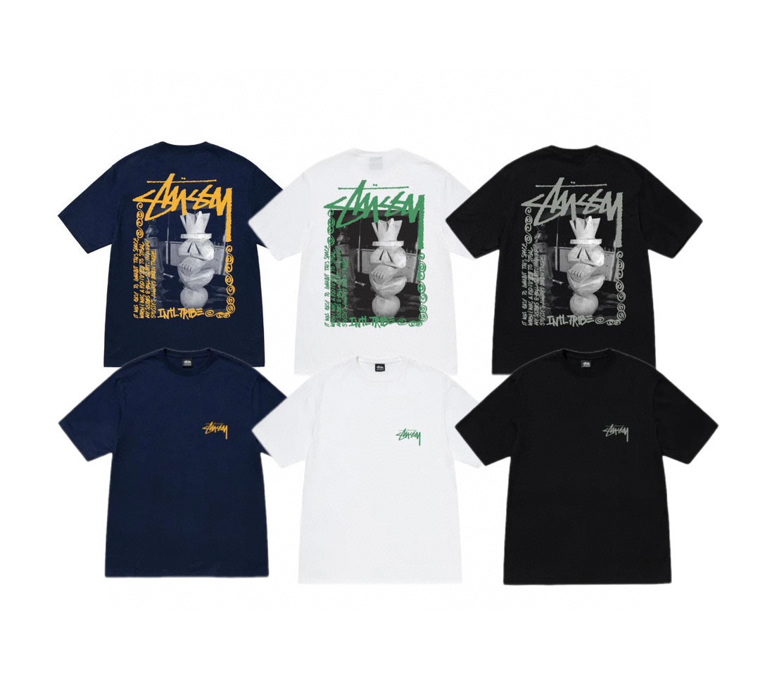 Stussy Distressed Monument Poster T-Shirt