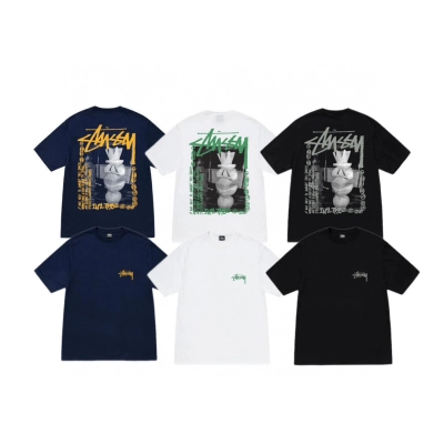 Stussy Distressed Monument Poster T-Shirt 01