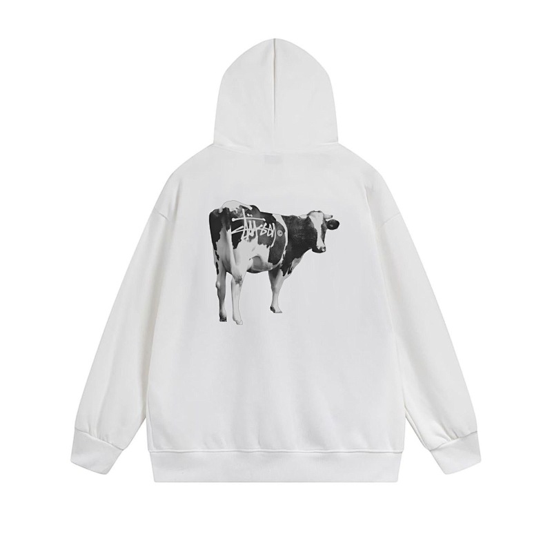 Stussy Dripping Cow Graphic Full-Zip Hoodie