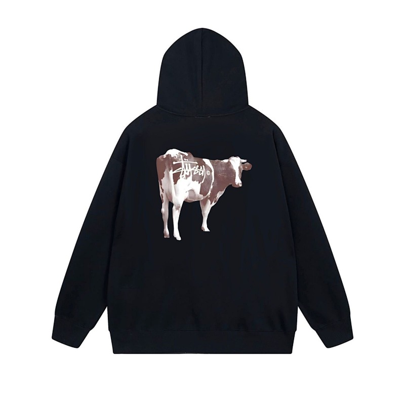 Stussy Dripping Cow Graphic Full-Zip Hoodie