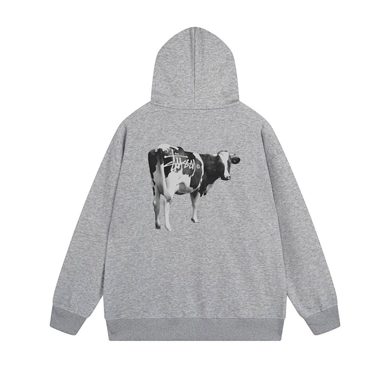 Stussy Dripping Cow Graphic Full-Zip Hoodie