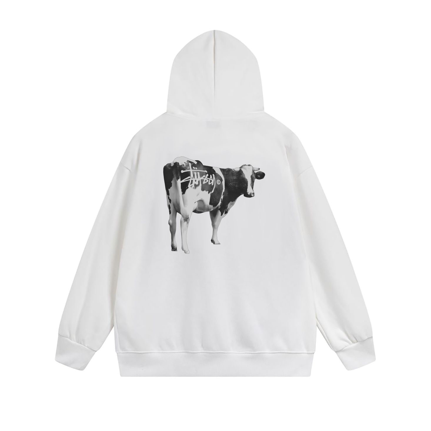 Stussy Dripping Cow Graphic Full-Zip Hoodie