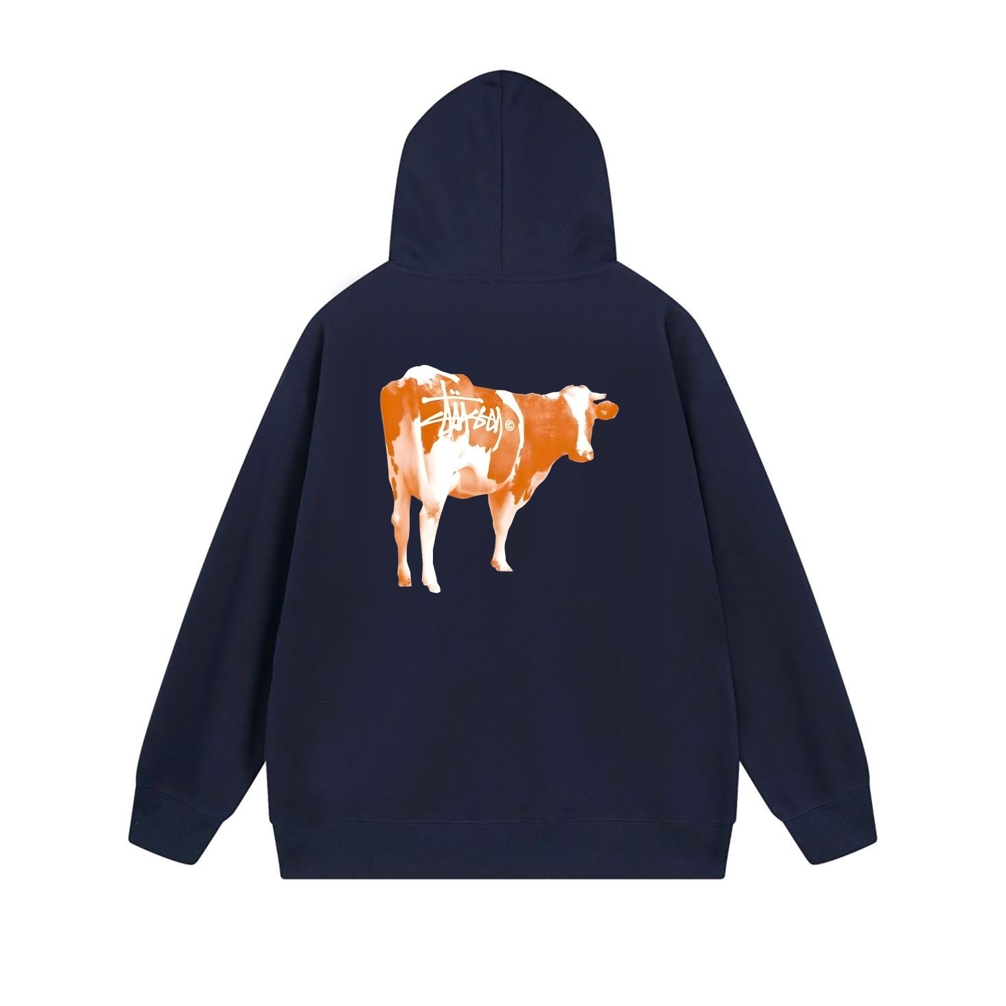 Stussy Dripping Cow Graphic Full-Zip Hoodie