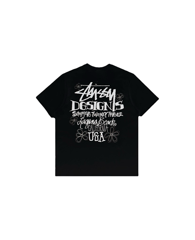Stussy Editorial Headline Typography T-Shirt