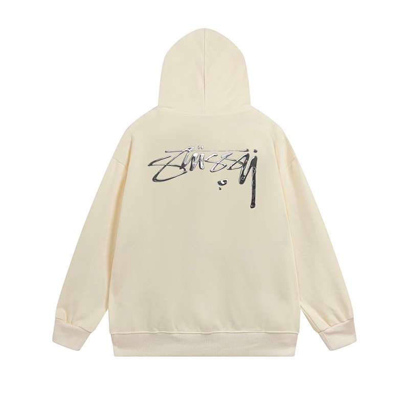 Stussy Fine-Line Handstyle Script Full-Zip Hoodie