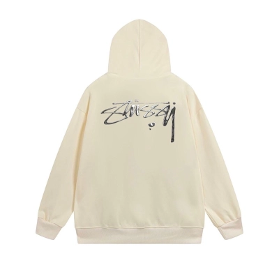 Stussy Fine-Line Handstyle Script Full-Zip Hoodie 02