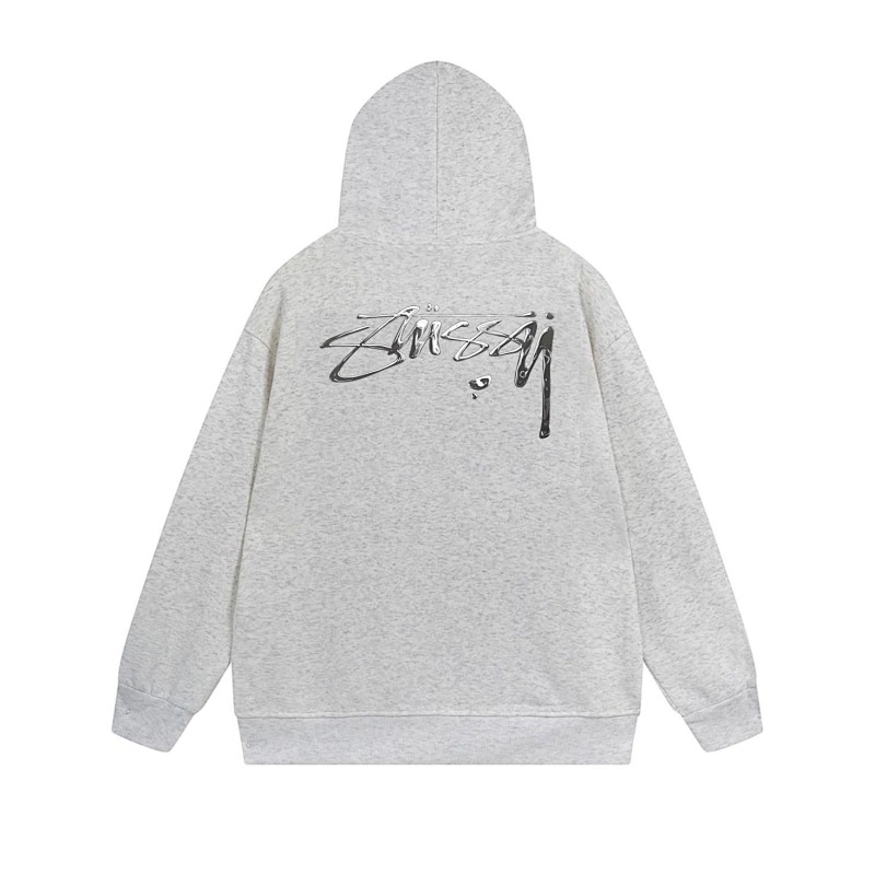 Stussy Fine-Line Handstyle Script Full-Zip Hoodie