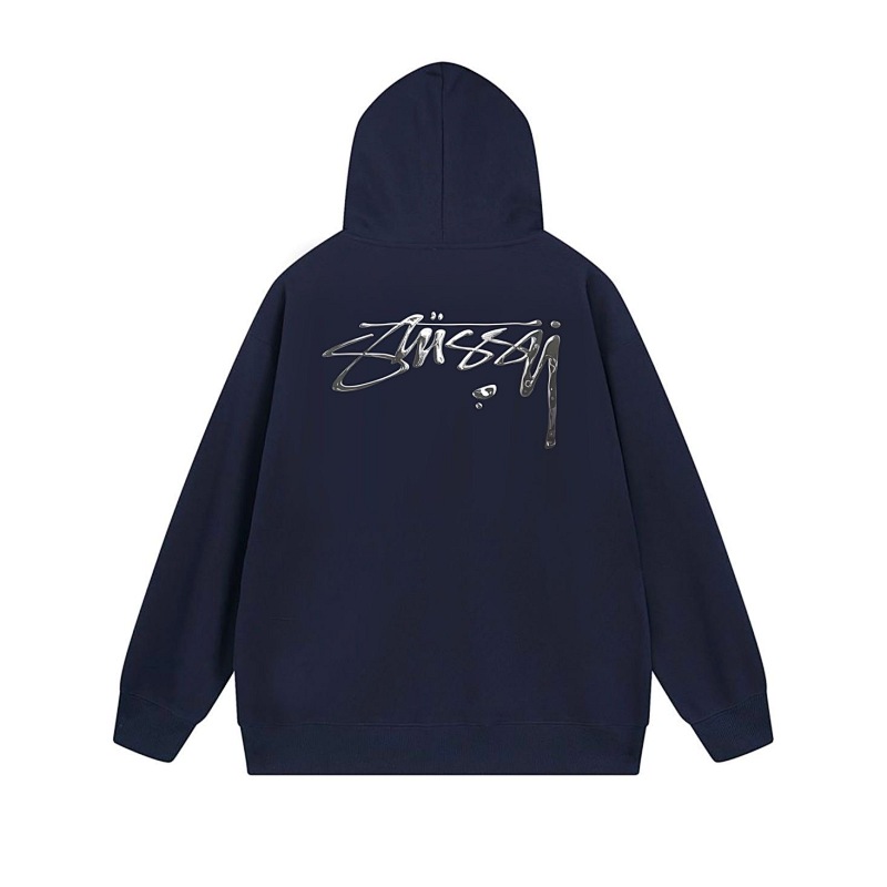 Stussy Fine-Line Handstyle Script Full-Zip Hoodie