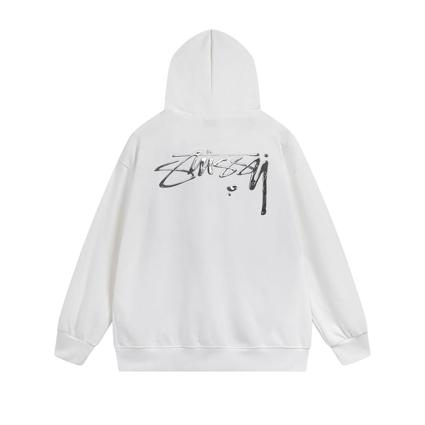 Stussy Fine-Line Handstyle Script Full-Zip Hoodie