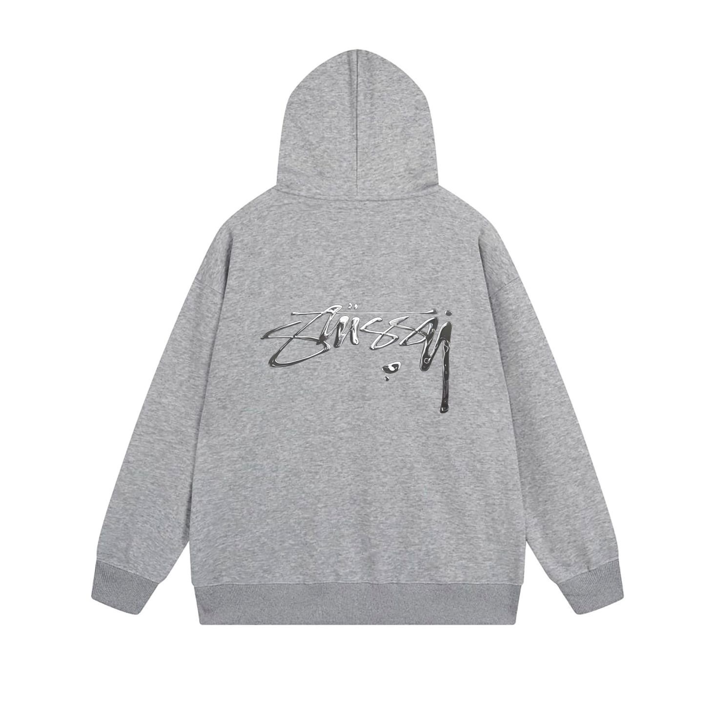 Stussy Fine-Line Handstyle Script Full-Zip Hoodie