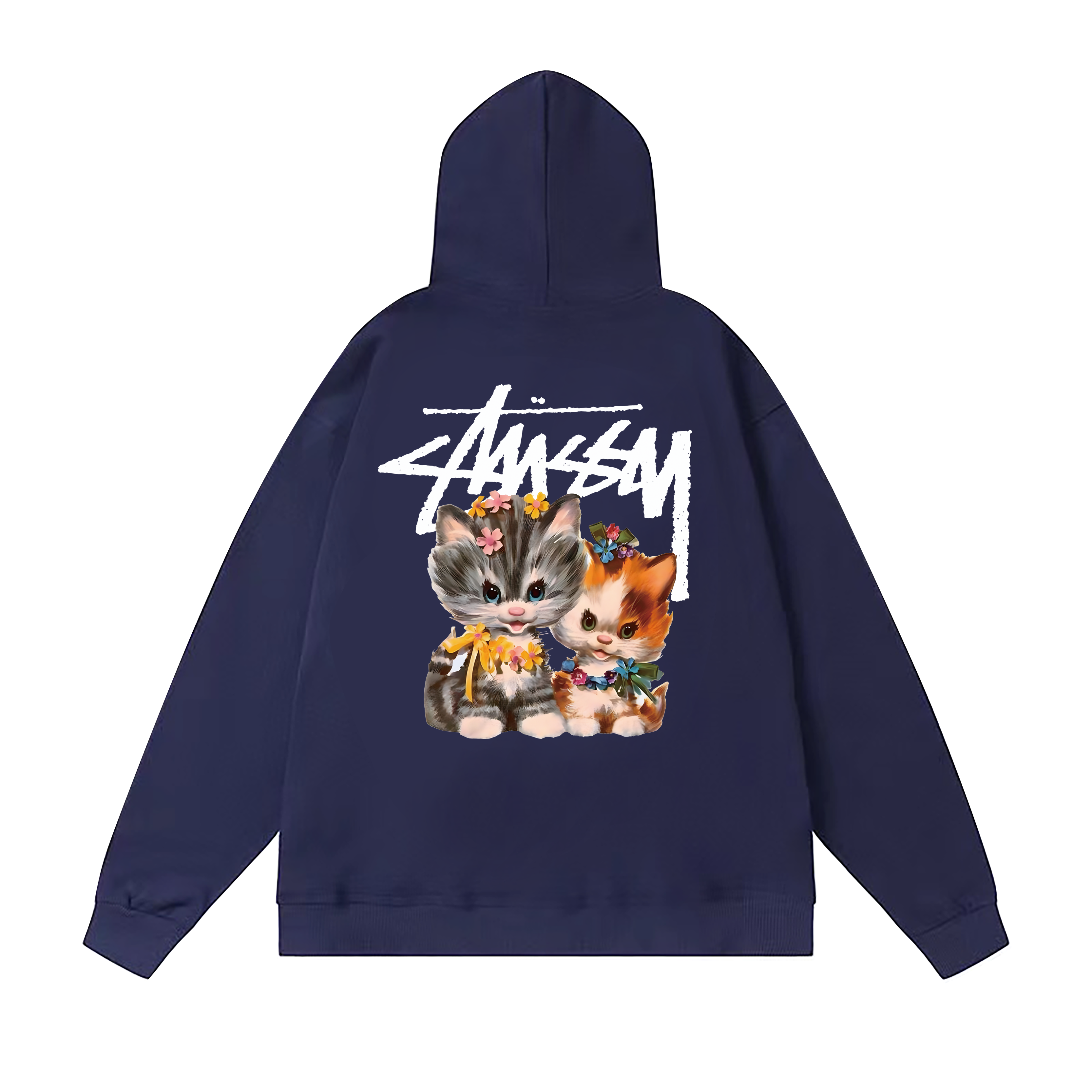 Stussy Flame Dice Collage Pullover Hoodie