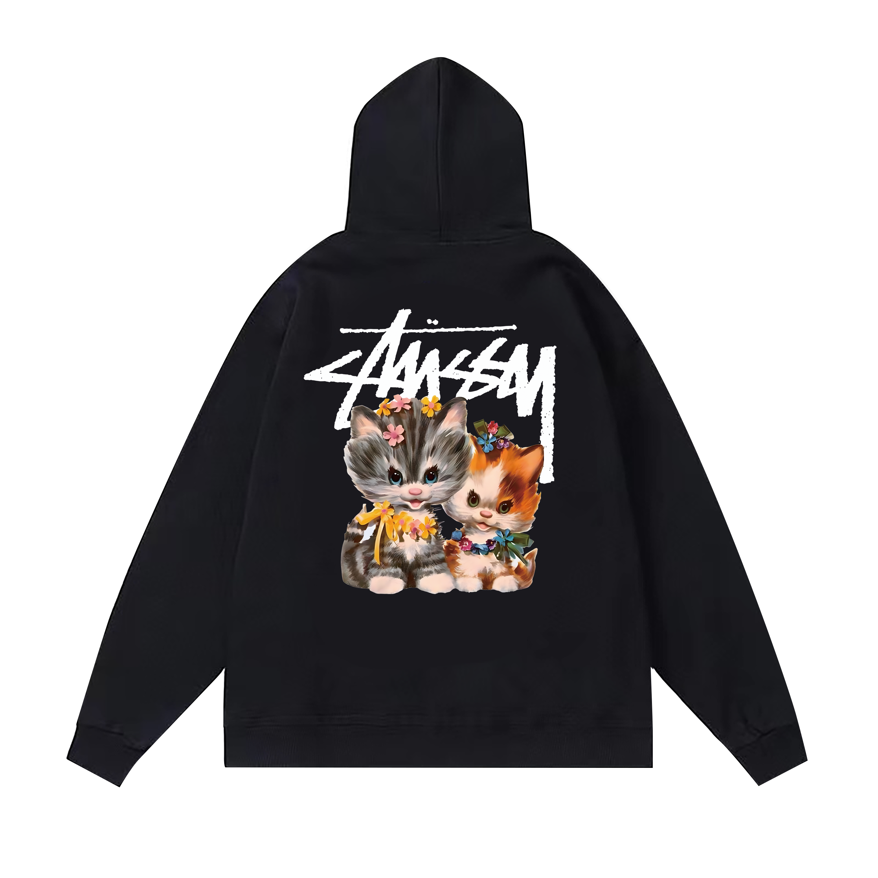 Stussy Flame Dice Collage Pullover Hoodie