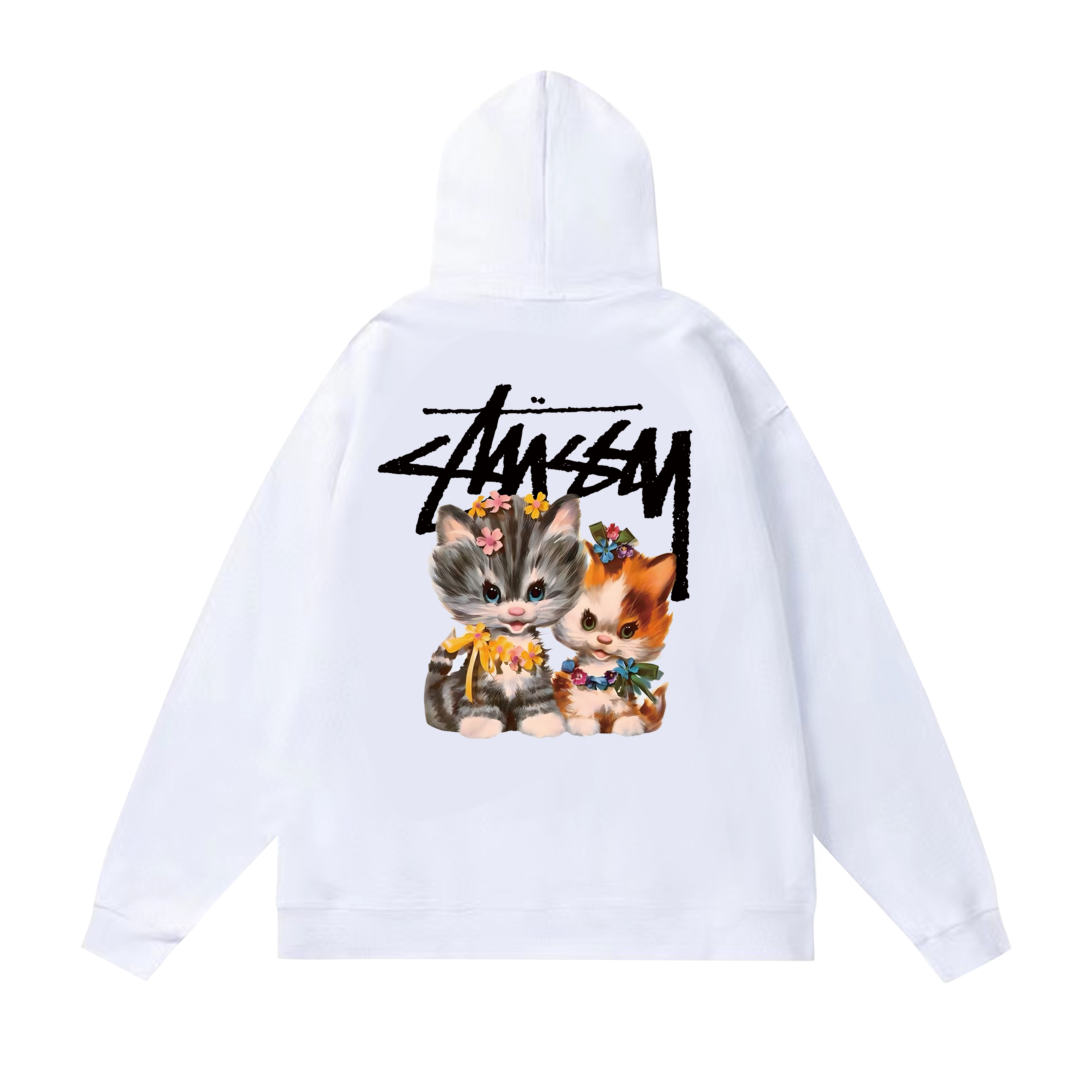 Stussy Flame Dice Collage Pullover Hoodie