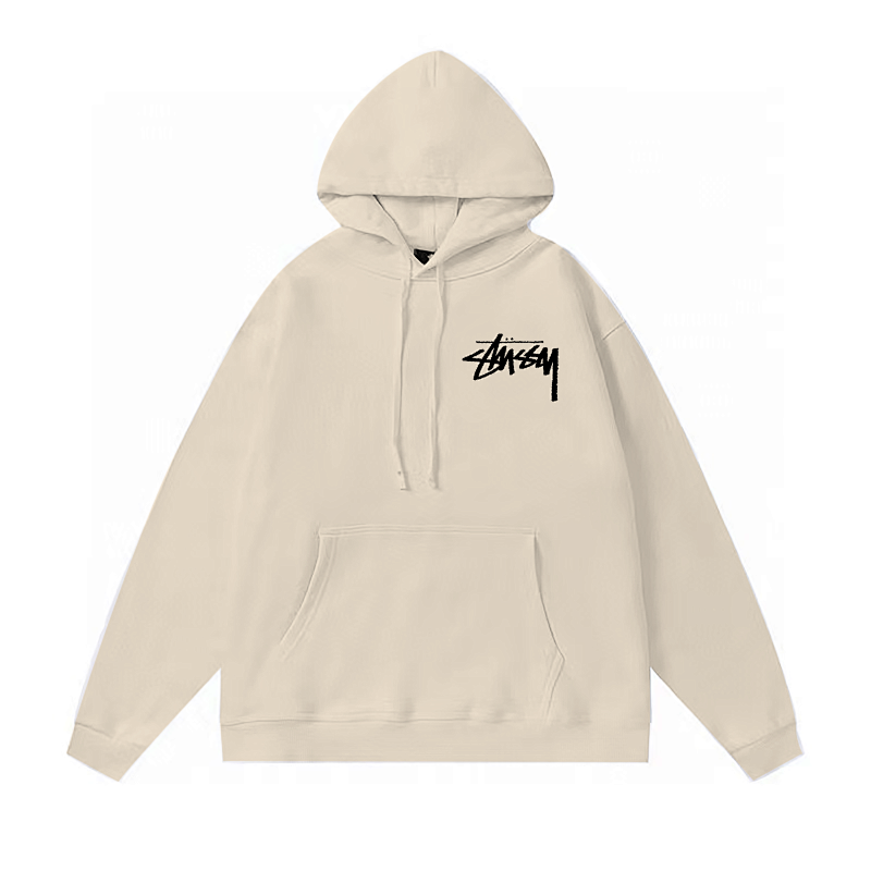Stussy Flaming Skeleton Hand Pullover Hoodie