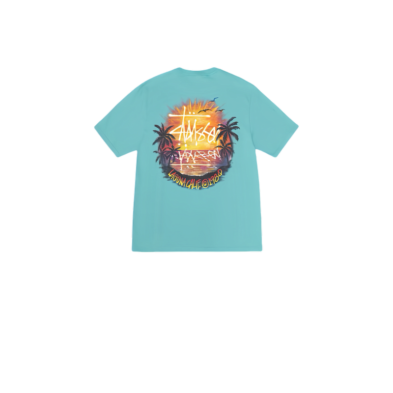 Stussy Flaming Sun Globe T-Shirt