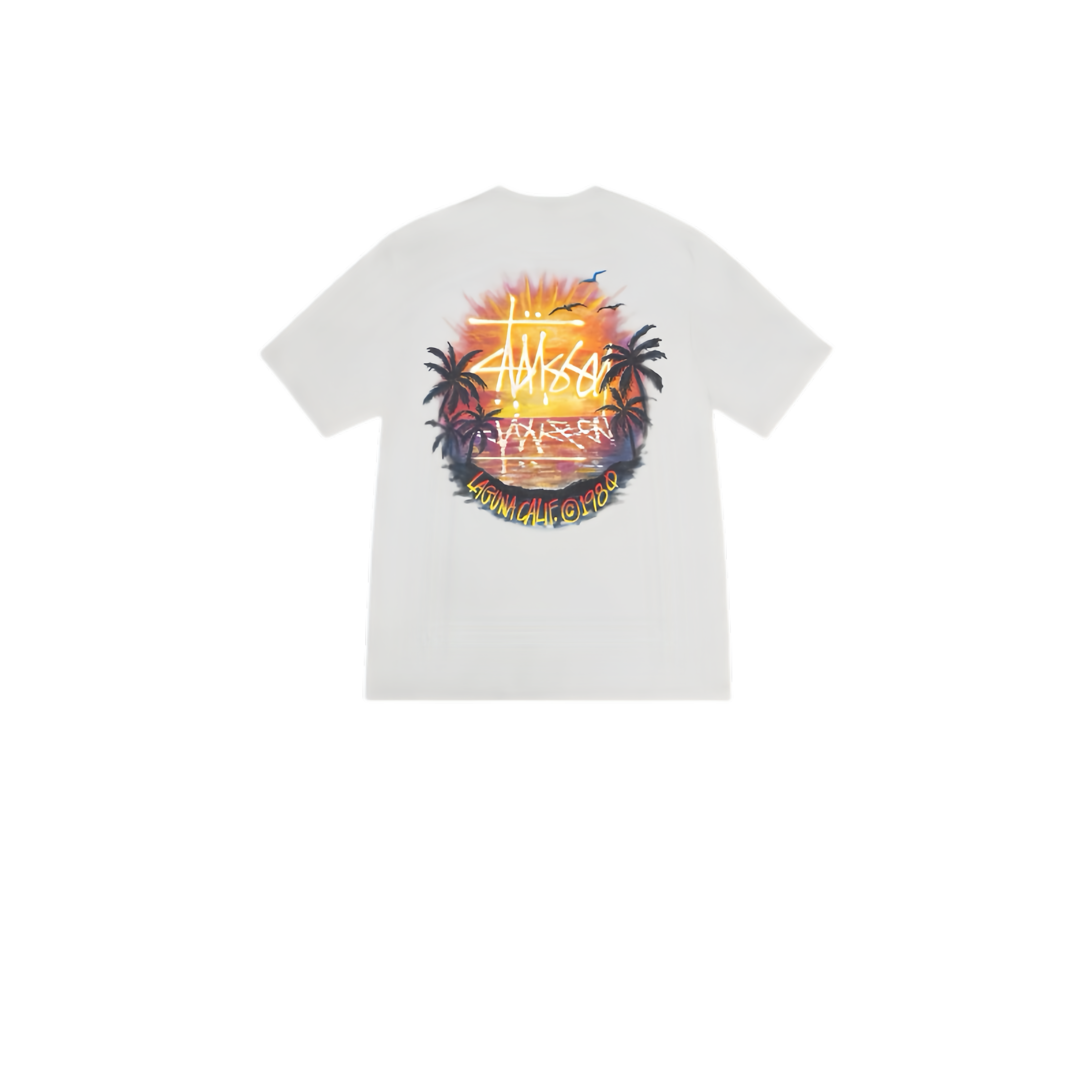 Stussy Flaming Sun Globe T-Shirt
