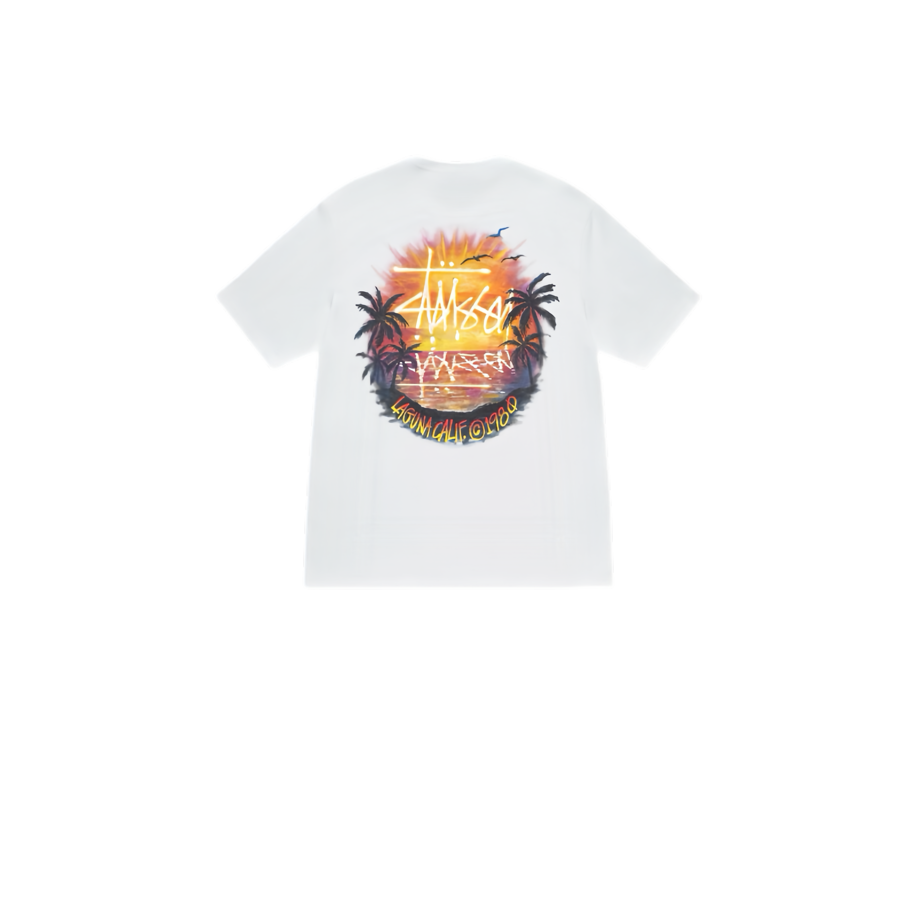 Stussy Flaming Sun Globe T-Shirt