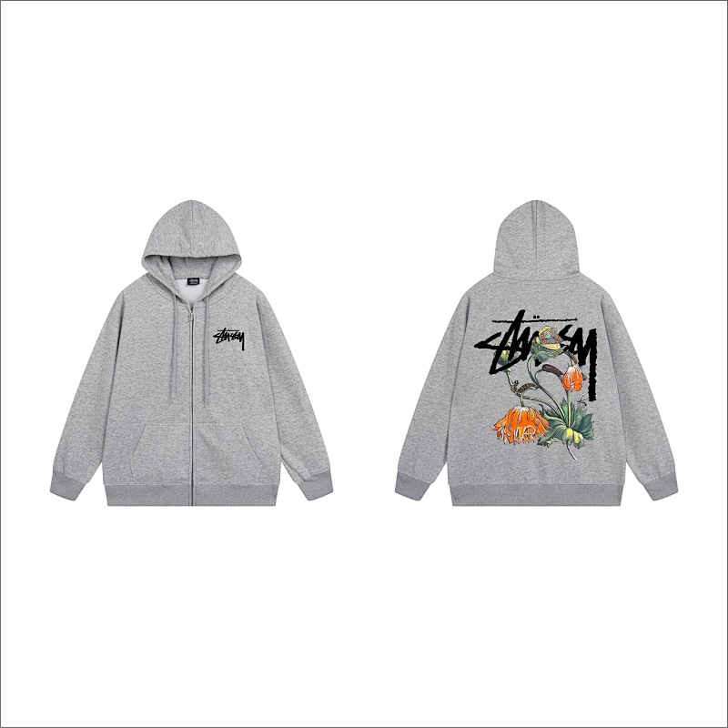 Stussy Floral Handstyle Full-Zip Hoodie