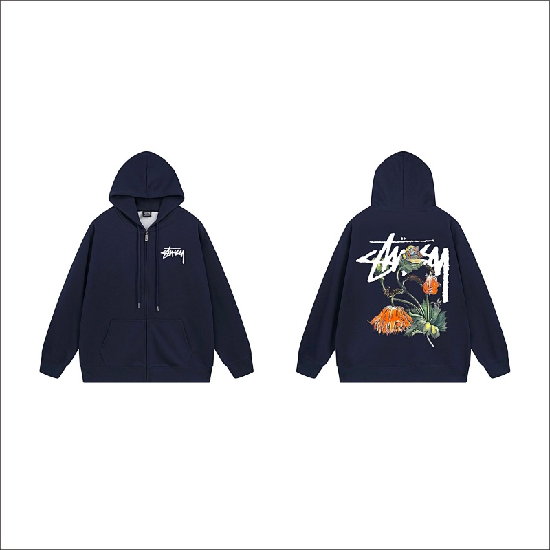 Stussy Floral Handstyle Full-Zip Hoodie