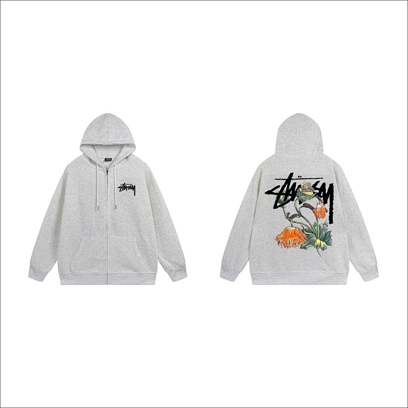 Stussy Floral Handstyle Full-Zip Hoodie