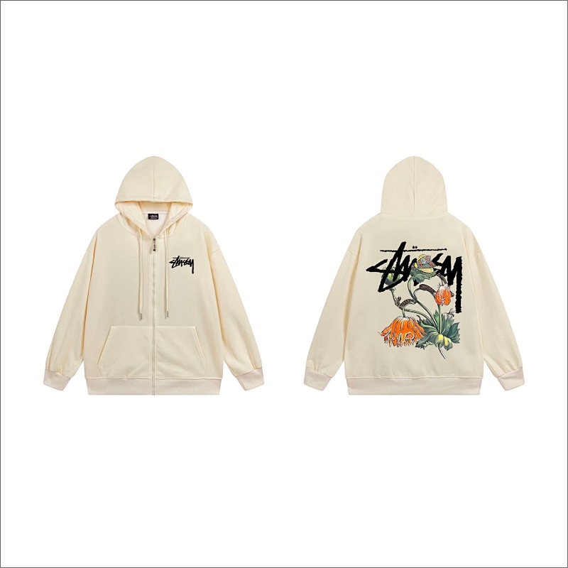 Stussy Floral Handstyle Full-Zip Hoodie