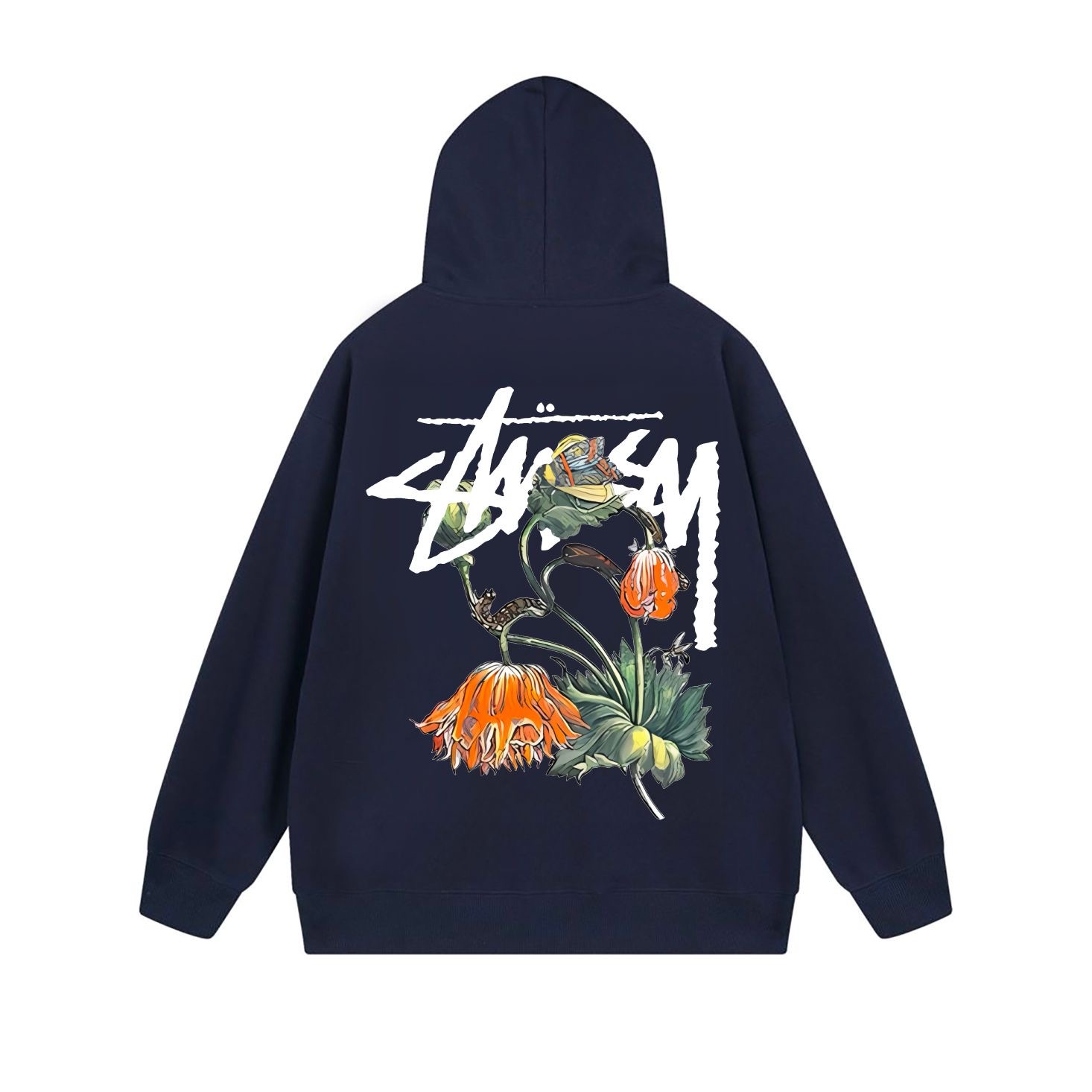 Stussy Floral Handstyle Full-Zip Hoodie