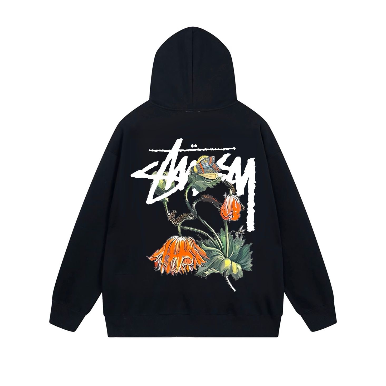 Stussy Floral Handstyle Full-Zip Hoodie